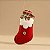 Enfeite Para Pendurar de Natal - Papai Noel Artesanal - Meia Vermelha - 14x10cm - 1 unidade - Rizzo - Imagem 1