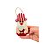 Enfeite Para Pendurar de Natal - Papai Noel Artesanal - Vermelho Branco - 14,5x8cm - 1 unidade - Rizzo - Imagem 2