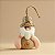 Enfeite Para Pendurar de Natal - Papai Noel Artesanal - Champagne - 14,5x8cm - 1 unidade - Rizzo - Imagem 1