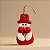 Enfeite Para Pendurar de Natal - Boneco de Neve Artesanal - Gravata Vermelha - 14,5x7cm - 1 unidade - Rizzo - Imagem 1