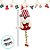 Enfeite Para Pendurar de Natal - Papai Noel Artesanal - Vermelho Branco - 20x8cm - 1 unidade - Rizzo - Imagem 4