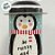 Lata De Metal De Natal - Pinguim de Cachecol - 5,5x11cm - 1 unidade - Rizzo - Imagem 2
