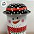 Lata De Metal De Natal - Boneco de Neve Fofinho - 5,5x11cm - 1 unidade - Rizzo - Imagem 2