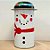 Lata De Metal De Natal - Boneco de Neve Nariz Pontudo - 5,5x11cm - 1 unidade - Rizzo - Imagem 1