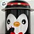 Lata De Metal De Natal - Pinguim Abrindo Presente - 5,5x11cm - 1 unidade - Rizzo - Imagem 2