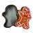 Lata De Metal De Natal - Homem Biscoito De Gengibre Escuro - 11,5x13x5cm - 1 unidade - Rizzo - Imagem 5