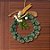 Guirlanda De Natal Com Sinos - Verde - 16cm - 1 unidade - Rizzo - Imagem 1