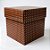 Caixa Cubo Para Presente Marrom com Bolinhas Rosa - 10x10x10cm - 10 unidades - Assk - Rizzo - Imagem 1
