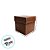 Caixa Cubo Para Presente Marrom com Bolinhas Rosa - 10x10x10cm - 10 unidades - Assk - Rizzo - Imagem 3