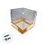 Caixa Para Bolo Pvc Base Rose Texturizada - 20x20x20cm - 1 unidade - Assk - Rizzo - Imagem 3