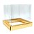 Caixa Para Bolo Pvc Base Ouro Texturizada - 20x20x20cm - 1 unidade - Assk - Rizzo - Imagem 1