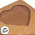 Caixa Para Doce Com Visor De Coração - 14x14x4cm - Kraft - 10 unidades - Assk - Rizzo - Imagem 2
