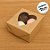 Caixa Para Doce Com Visor De Coração - 14x14x4cm - Kraft - 10 unidades - Assk - Rizzo - Imagem 4
