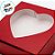 Caixa Para Doces Com Visor De Coração - Vermelha Texturizada - 14x14x4cm - 10 unidades - Assk - Rizzo - Imagem 2