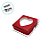 Caixa Para Doces Com Visor De Coração - Vermelha Texturizada - 14x14x4cm - 10 unidades - Assk - Rizzo - Imagem 3