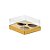 Caixa Para Três Meio Ovos de 100g a 150g - Ouro - 20,5x17x9,7cm - 5 unidades - Assk - Rizzo - Imagem 1