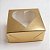 Caixa Para Doce Com Visor De Coração (7x7x3cm) Ouro - 10 unidades - Assk - Rizzo - Imagem 1