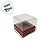Caixa Mini Bolo P (5x5x5cm) Vinho com Bolinhas Brancas - 10 unidades - Assk - Rizzo - Imagem 3