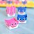 Forminha para doces Cachepot Festa Baby Shark Azul e Rosa - 24 Unidades - Cromus - Rizzo Festas - Imagem 1