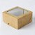 Caixa Para Doces com Visor VC7 (7x7x4cm) Kraft - 20 unidades - Rizzo - Rizzo - Imagem 1