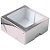 Caixa com Visor S16 (7cm x 7cm x 3cm) Prata - 10 unidades - Assk - Rizzo - Imagem 1