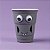 Copo de Plástico Rígido de Halloween - Assustador - Cinza - 350ml - 1 unidade - Cromus - Rizzo - Imagem 1