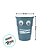 Copo de Plástico Rígido de Halloween - Assustador - Azul - 350ml - 1 unidade - Cromus - Rizzo - Imagem 2