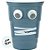Copo de Plástico Rígido de Halloween - Assustador - Azul - 350ml - 1 unidade - Cromus - Rizzo - Imagem 3