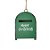 Enfeite Para Pendurar De Natal - Caixa de Correio - Verde - 6cm - 1 unidade - Cromus - Rizzo - Imagem 2