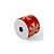 Fita Aramada Decorativa De Natal - Floco De Neve -  Aveludado Vermelho e Dourado - 6,3x914cm - 1 unidade - Cromus - Rizz - Imagem 2