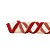 Fita Decorativa Aramada - Vazada - Dourado e Vermelho - 10x457cm - 1 unidade - Cromus - Rizzo - Imagem 1