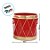 Enfeite De Natal - Tambor - Vermelho e Dourado - 20x20,5cm - 1 unidade - Cromus - Rizzo - Imagem 3