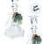 Castiçal Natalino Cristal - Ramo De Pinheiro - 20cm - 1 unidade - Cromus - Rizzo - Imagem 2