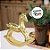 Enfeite Decorativo De Natal Em Cerâmica - Cavalo De Balanço Dourado - 23x6,5cm - 1 unidade - Cromus - Rizzo - Imagem 4