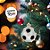 Enfeite De Pendurar De Natal - Bola De Futebol - 7,5cm - 1 unidade - Cromus - Rizzo - Imagem 4