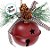 Enfeite De Pendurar De Natal - Guizo Com Pinhas - Marrom - 6cm - 1 unidade - Cromus - Rizzo - Imagem 2