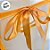 Sacola Transparente PVC com Alça e Fita  - Laranja Claro - 35x24x10cm - 1 unidade - Rizzo - Imagem 3