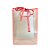 Sacola Transparente PVC com Alça e Fita  - Coral - 35x24x10cm - 1 unidade - Rizzo - Imagem 1
