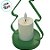 Enfeite Moldura Arvore De Natal com Vela LED - Verde - 11x22x9,5cm - 1 unidade - Artlille - Rizzo - Imagem 2