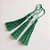 Tassel Decorativo Artesanal - Verde - 13cm - 12 unidades - Artlille - Rizzo - Imagem 1