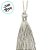 Tassel Decorativo Artesanal - Prata - 13cm - 12 unidades - Artlille - Rizzo - Imagem 2