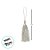 Tassel Decorativo Artesanal - Prata - 13cm - 12 unidades - Artlille - Rizzo - Imagem 3