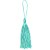 Tassel Decorativo Artesanal - Verde Tiffany - 13cm - 12 unidades - Artlille - Rizzo - Imagem 1