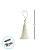 Tassel Decorativo Artesanal - Branco - 13cm - 12 unidades - Artlille - Rizzo - Imagem 3