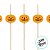 Pick Decorativo - Abóbora Halloween - 12cm - 20 unidades - Artlille - Rizzo - Imagem 2