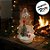 Enfeite Árvore De Natal De Vidro com LED - Papai Subindo Arvore - 11x17,5x11cm - 1 unidades - Artlille - Rizzo - Imagem 4