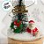 Enfeite Árvore De Natal De Vidro com LED - Papai Noel na Neve - 10x18,5x8cm - 1 unidades - Artlille - Rizzo - Imagem 2