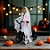 Enfeite Decorativo de Halloween Com Luz e Som - Esqueleto Com Bicicleta - 22x14,5x20cm - 1 unidade - Rizzo - Imagem 1