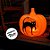 Enfeite Decorativo de Halloween Com Luz e Som - Lanterna De Abobóra Gato Branco - 12x12,5cm - 1 unidade - Rizzo - Imagem 4