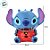Brinquedo Squish Borracha - Stitch Alien - 7cm - 1 unidade - Disney Original - Rizzo - Imagem 3